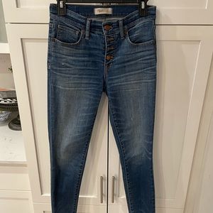 Madewell 9” high riser jeans size 26